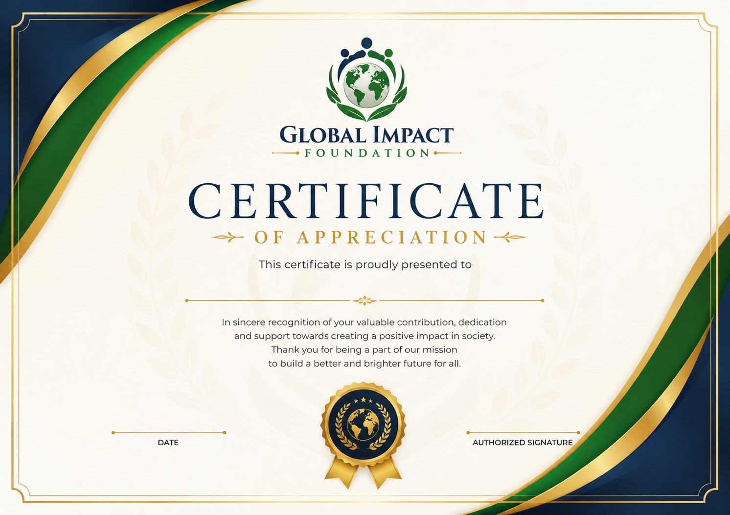 Global Hope Foundation Award